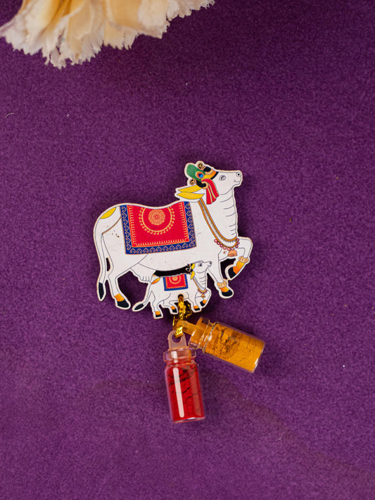 Cow Haldi Kumkum Set