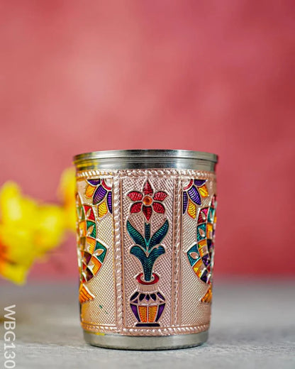 Meenakari Glass - Peacock Design